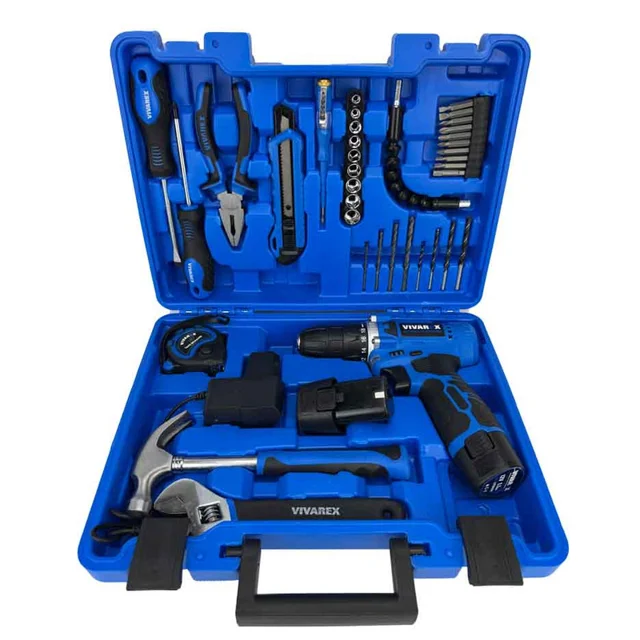 پیچ گوشتی شارژی 12 ولت ویوارکس مدل VR1240-CDK مجموعه 40 عددی 102490458